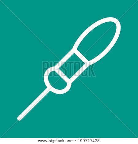 Bradawl, hand, wood icon vector image. Can also be used for Hand Tools. Suitable for use on web apps, mobile apps and print media
