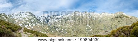 Views of the Gredos mountain range located in the central system