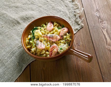 Fideua Seafood Dish.
