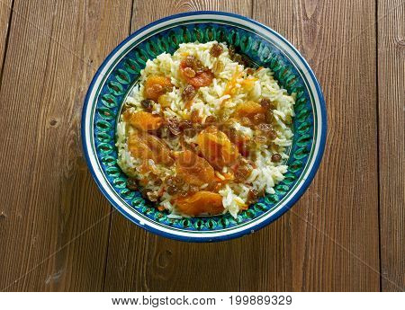 Kabeli Palau - Afghan Food . close up traditional meal
