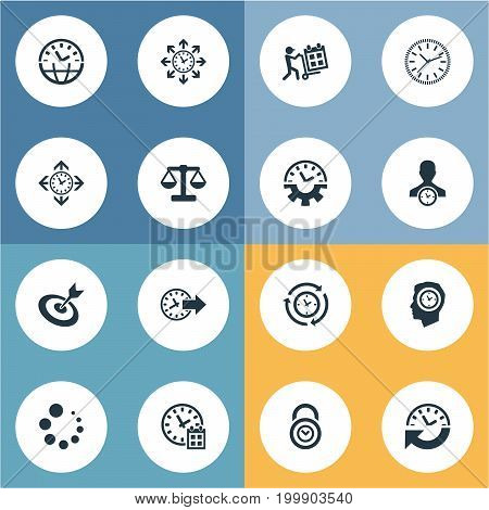 Elements Redirect, Delivery, Interval And Other Synonyms Coordination, Redirect And Calendar.  Vector Illustration Set Of Simple Administration Icons.
