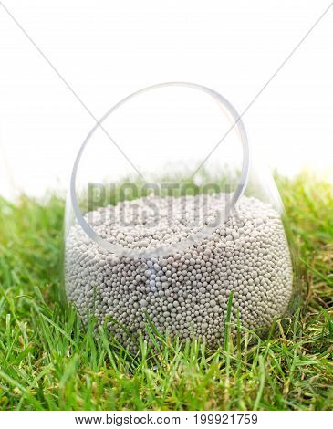 Mineral Fertilizer On Grass