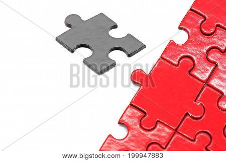 puzzle and jigsaw and success game and business concept