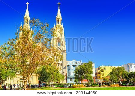 Saints Peter And Paul Church In  San Francisco.