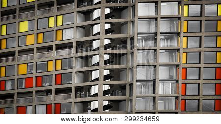 Park Hill Housing Estate Regenerated By Urban Splash In Sheffield - Sheffield, United Kingdom - 13th