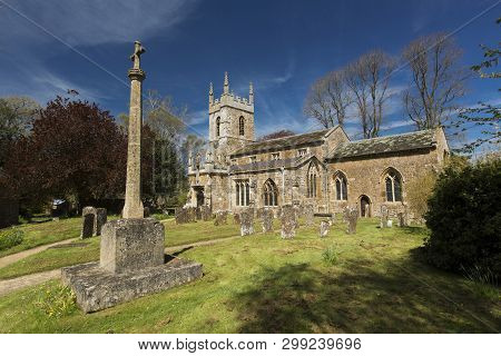 South Newington, Oxfordshire, England, 5th May 2016, View Of St Peter Ad Vincula Church