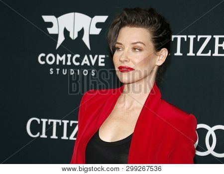 Evangeline Lilly at the World premiere of 'Avengers: Endgame' held at the LA Convention Center in Los Angeles, USA on April 22, 2019.