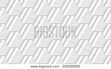 Abstract Geometric Seamless Pattern. Modern Stylish Texture. Repeating Hexagons Vector Background.