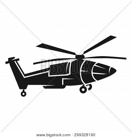 Pointy Helicopter Icon. Simple Illustration Of Pointy Helicopter Icon For Web Design Isolated On Whi