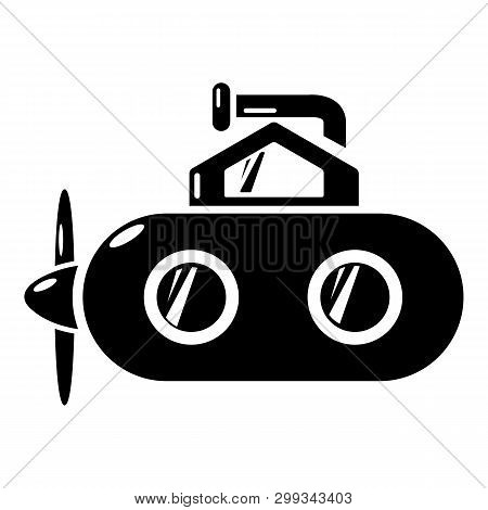 Submarine Periscope Icon. Simple Illustration Of Submarine Periscope Icon For Web