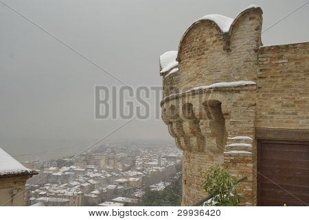 tower of the battle, XVI century, Grottammare, Italy