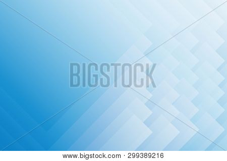 Vector Modern Abstract Blue Background With Gradient. Simple Abstract Template, Polygonal Geometric 