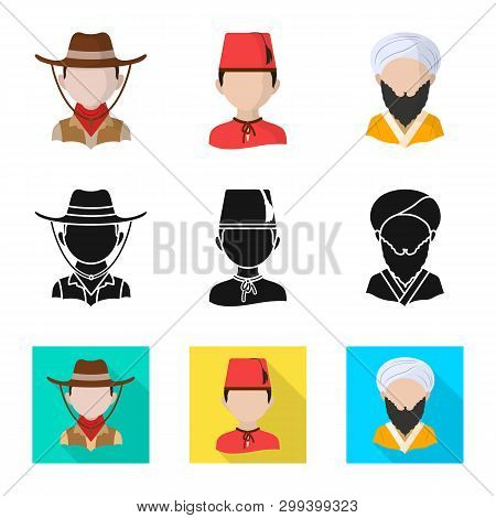 Vector Design Of Imitator And Resident Symbol. Set Of Imitator And Culture Stock Vector Illustration