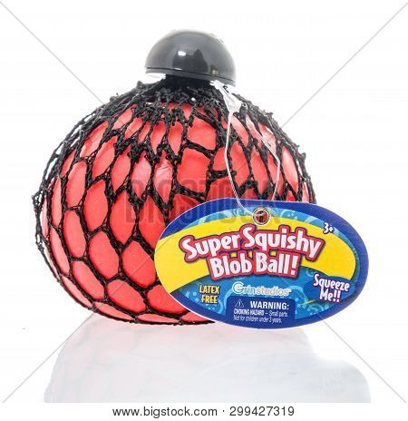 Winneconne, Wi - 1 May 2019:  A Package Of Super Squishy Blob Ball On An Isolated Background.