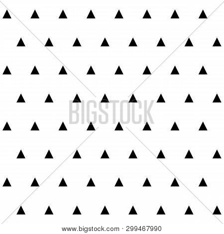 Abstract Geometric Seamless Pattern With Tringles Repeat Iteration.