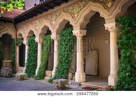 Beautiful Courtyard In Stavropoleos Monastery