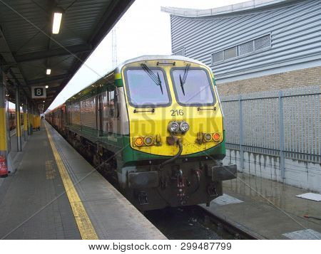 Dublin Heuston ,ireland, April 2007, Iarnrod Eireann Train Service
