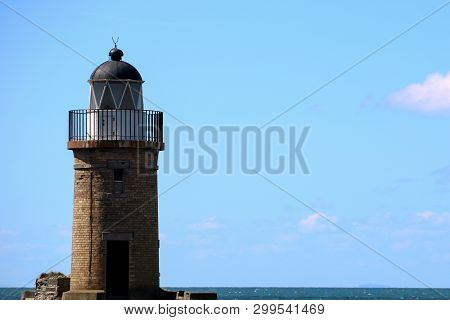 Harbour Light At Portpatrick Harbour Southern Scotland