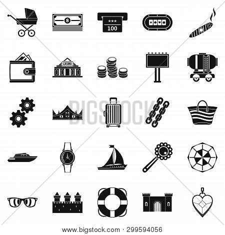 Weal Icons Set. Simple Set Of 25 Weal Icons For Web Isolated On White Background