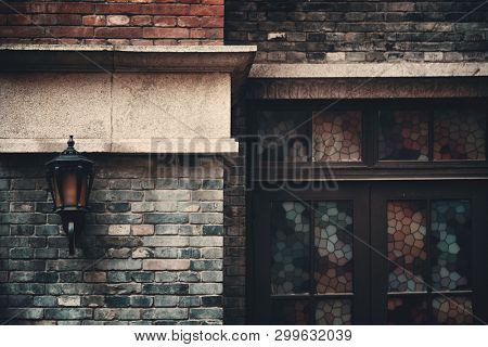 Patterns in Xiahao Old street in Chongqing, China.