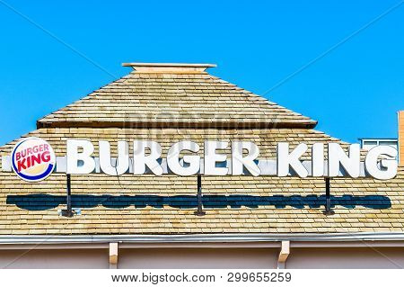 Negril, Jamaica - February 15, 2018: Negril Jamaica Franchise Branch Of Famous American Fast Food Ch
