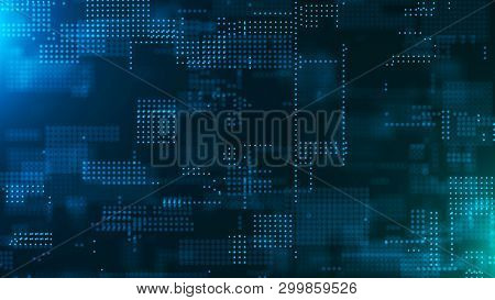 Abstract Digital Background. Science Background. Technological Background. Matrix. Binary Code. Fall