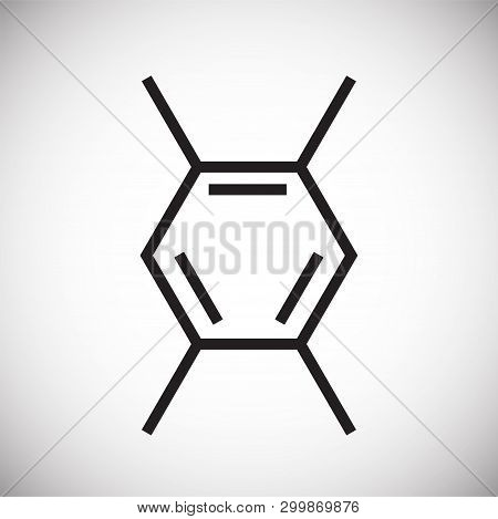 Molecula Icon On Background For Graphic And Web Design. Simple Vector Sign. Internet Concept Symbol 