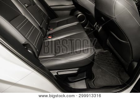 Novosibirsk, Russia - May 06, 2019:   Lexus Nx 200,close-up Of The Rear Seats. Photography Of A Mode