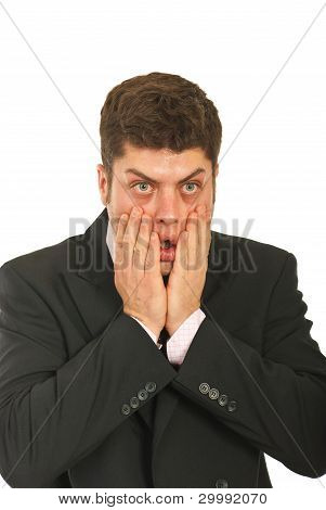 충격된 사업가