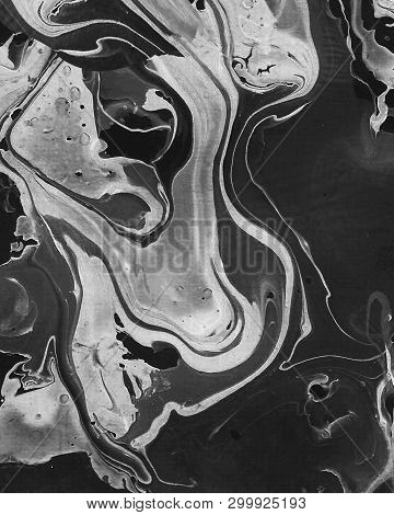 Hand Painted  Black And White Abstract Background.disign For Background, Banner, Flaer,poster,brochu