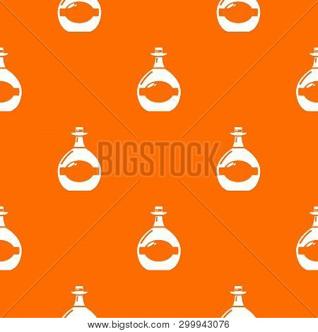 Pot Bellied Bottle Pattern Vector Orange For Any Web Design Best