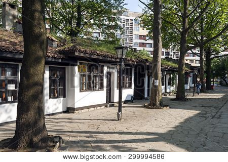 Dobrich, Bulgaria - May 1, 2008: Houses Of The Nineteenth Century At Old Town At The Center Of Town 