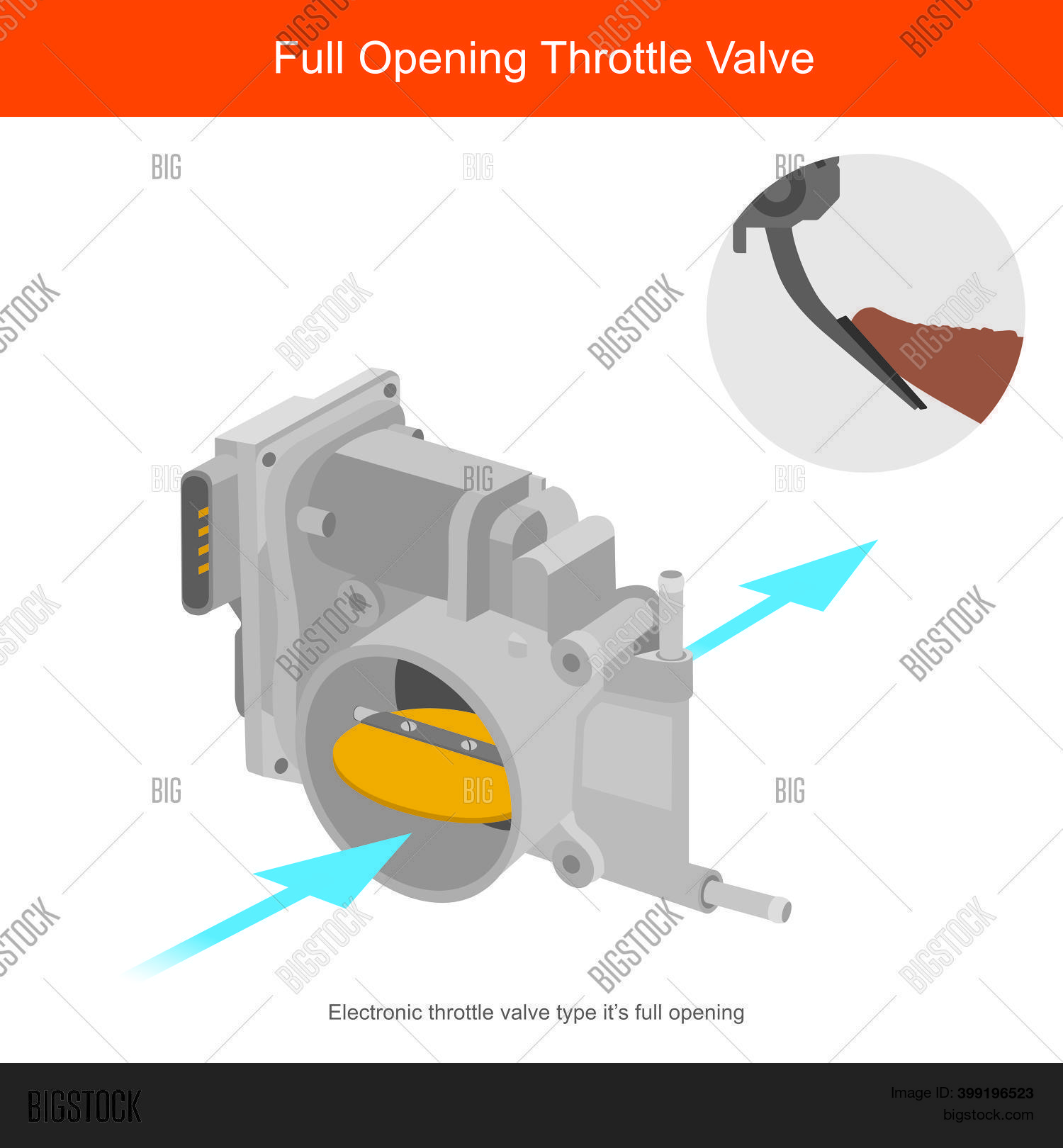 Full Opening Throttle Vector & Photo (Free Trial) Bigstock