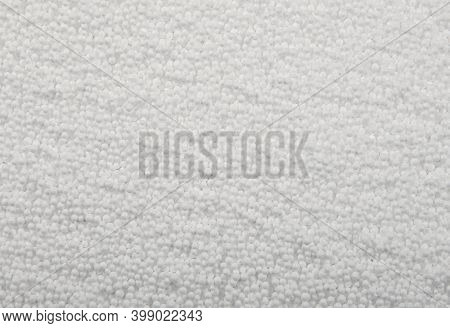 Close Up Background Texture Of White Expanded Polystyrene Balls