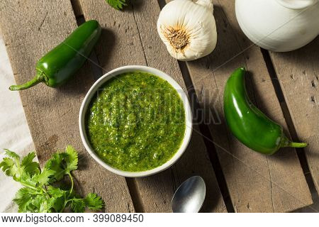Homemade Middle Eastern Zhoug Sauce
