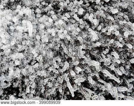 The Frozen Rain Drops, Freezing Rain Close-up