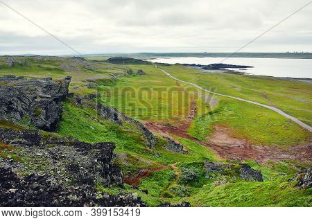 The Northern Tip Of The Island Russian, The Shore Of The Barents Sea