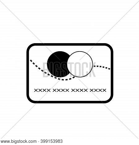 Credit Card Icon. Finance Vector Stock Illustration Isolated On White Background Eps10