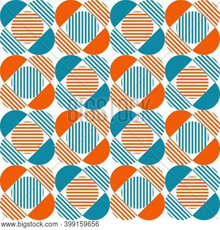 Abstract Geometric Pattern. Mid Century Style. Bauhaus Style. Seamless Pattern. Vector.