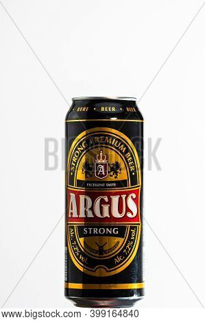Argus Premium Lager Beer. Lild Supermarket Own Brand Beer. Studio Photo Shoot In Bucharest, Romania,