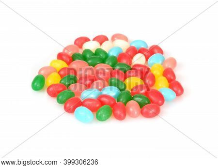 Bright Multicolored Candy Isolated On White Backgroundbright Multicolored Candy Isolated On White Ba