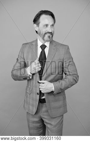 Refer The Best . Professional Employee In Formalwear. Company Employer And Employee. Business Man. R