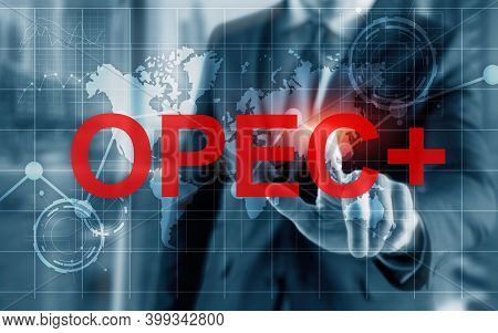 Opec Concept. Organization Of The Petroleum Exporting Countries.
