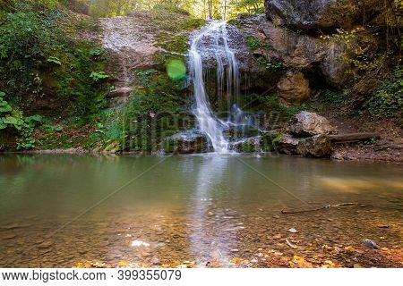 Rufabgo Waterfall With Name Noise, Northern Caucasus Russia