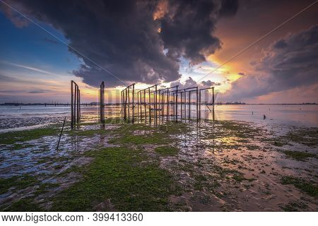 Wonderful Sunset At Batam Bintan Island Indonesia