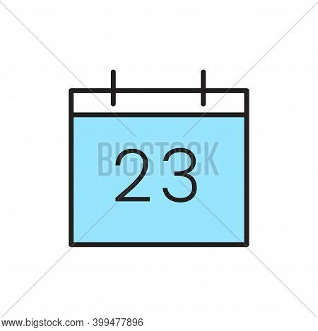 Isolated Calendary Computers Tecnology Online Icon- Vector