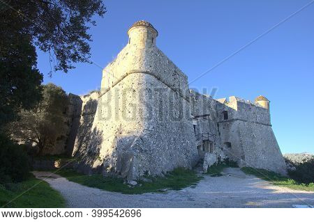 Fortress In The Alban Mountain (fort Du Mont Alban) In Nice, South Of France