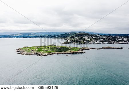 Aerial View Of The Dalkey Island In County Dublin, Ireland