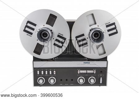 Wetzlar, Germany 2020-12-05: Revox A 77 Professional Studio Audio Tape Deck. Revox Was Founded In 19