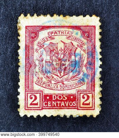 Dominican Republic - Circa 1922 : Cancelled Postage Stamp Printed By Dominican Republic, That Shows 